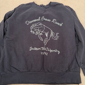 Diamond Cross Ranch Black Sweatshirt